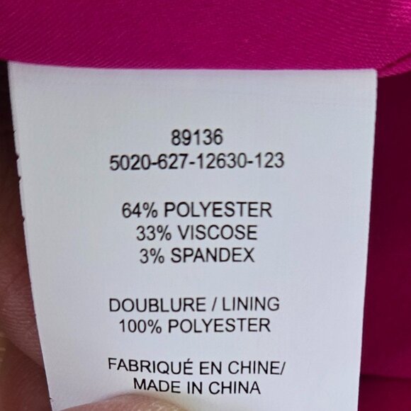 Laura Plus Fuchsia Trench Coat - Picture 7 of 7